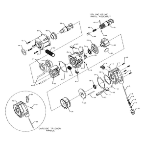 Diagram Diagram and Parts List for IR3942B2TI  Ingersoll Rand Wrench